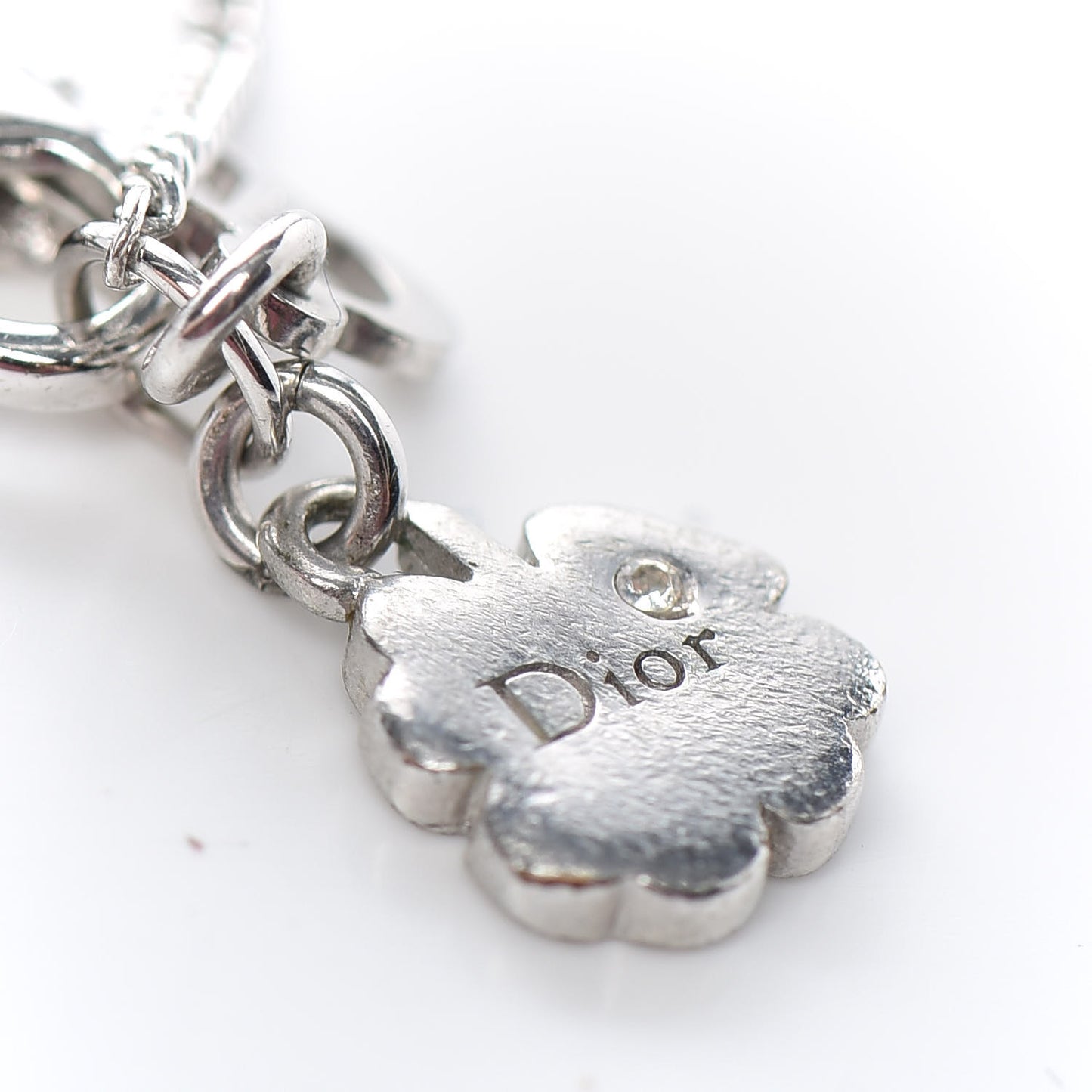 Crystal Heart Bracelet Silver
