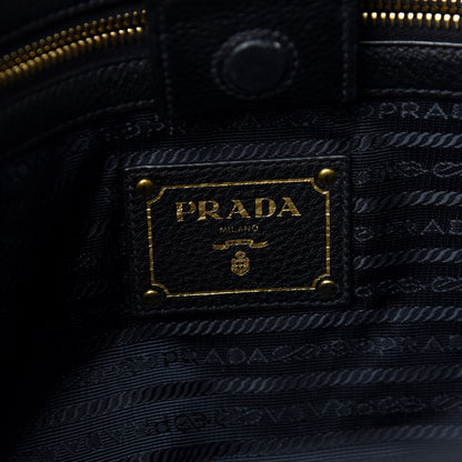 Prada Vitello Phenix Tote Black 5 of 9