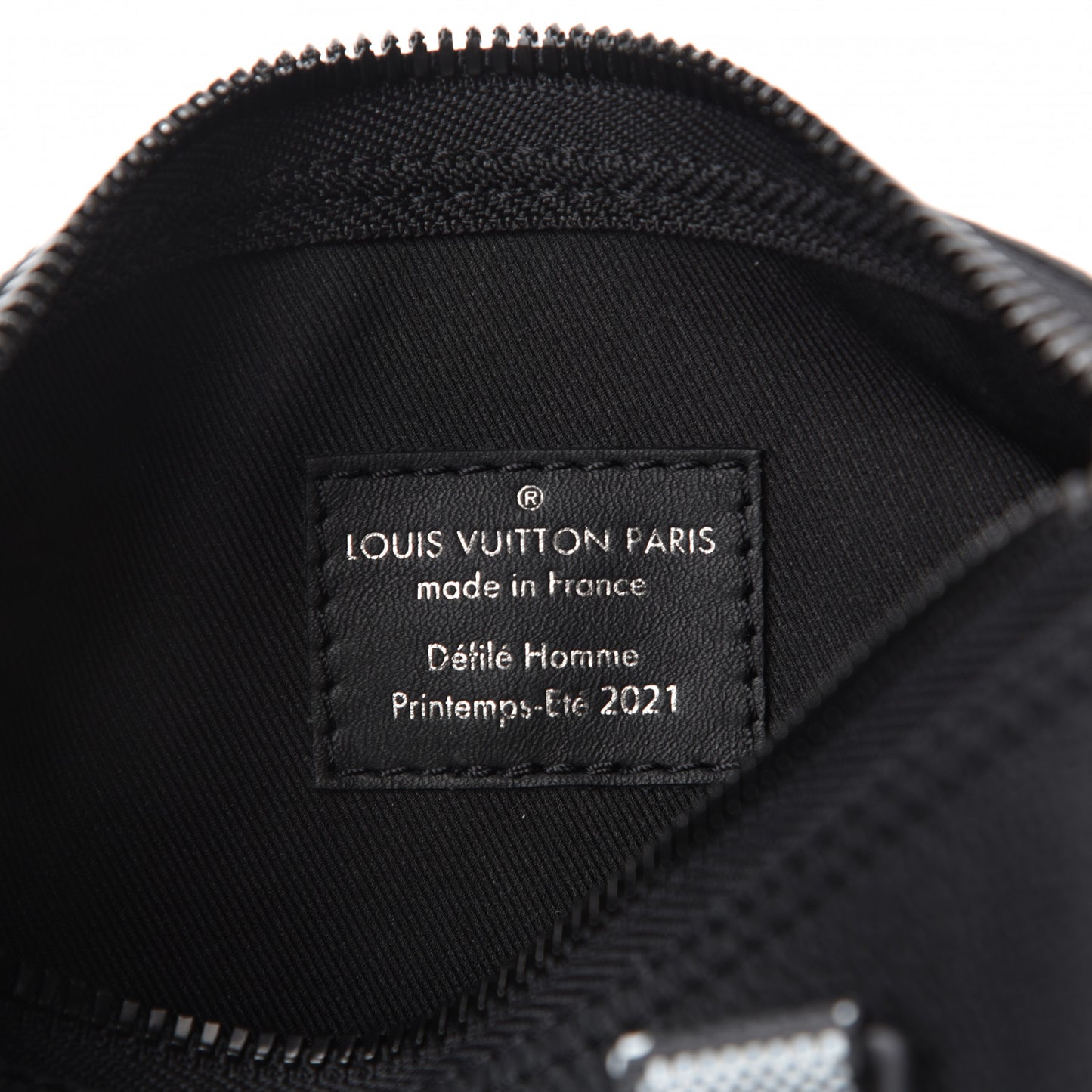 Calfskin Damier Distorted Keepall XS Black