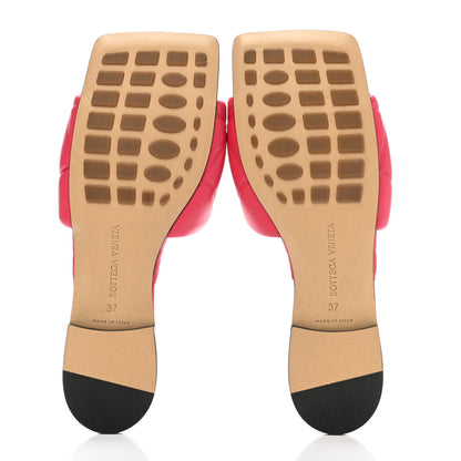 Bottega Veneta Nappa Quilted Rubber Lido Flat Sandals 37 Lollipop 5 of 9