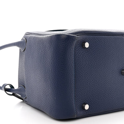 Hermes Taurillon Clemence Verso Lindy 30 Bleu Saphir Bleu Izmir 9 of 10