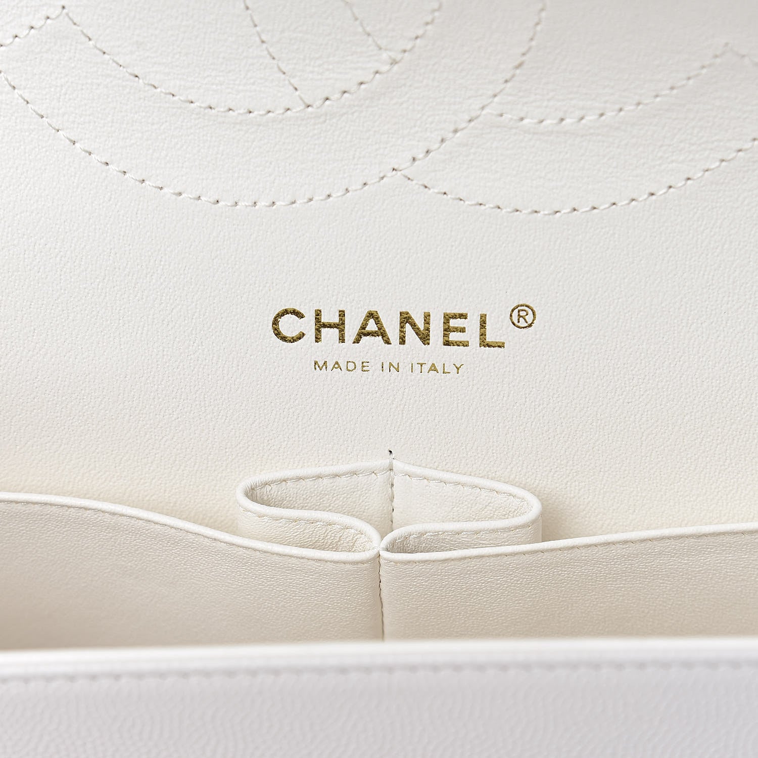 Chanel Caviar Quilted Jumbo Double Flap White 6 of 12