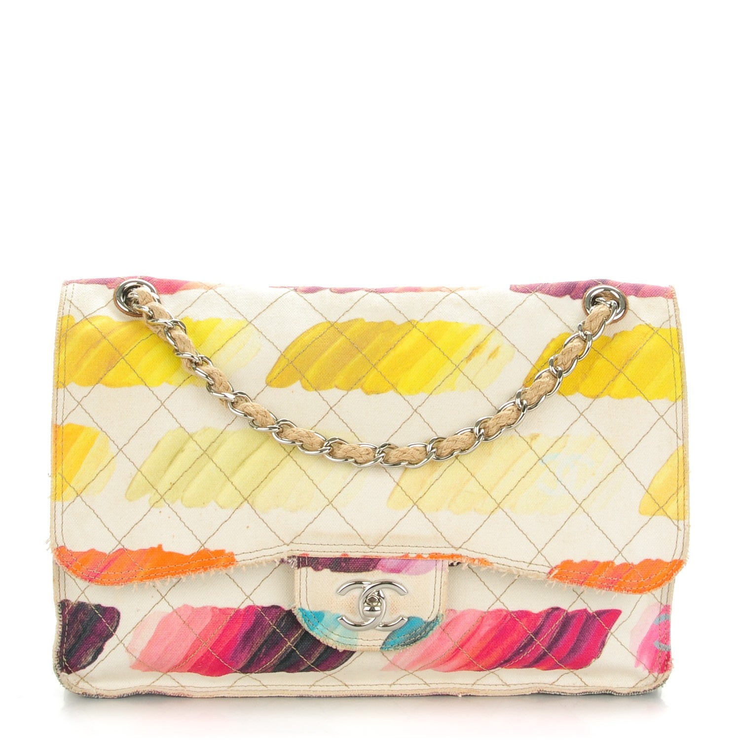 Chanel Canvas Jumbo Colorama Flap Multicolor 1 of 8