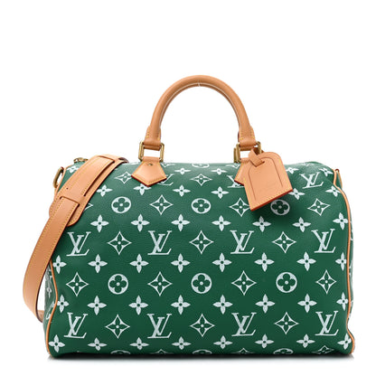 Louis Vuitton Calfskin Monogram Speedy P9 Bandouliere 40 Green 1 of 14