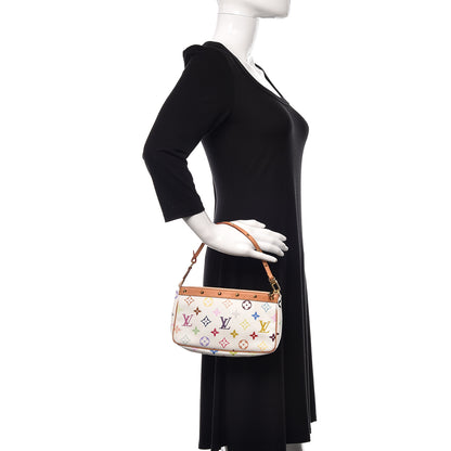 Louis Vuitton Monogram Multicolor Pochette Accessories White 2 of 11