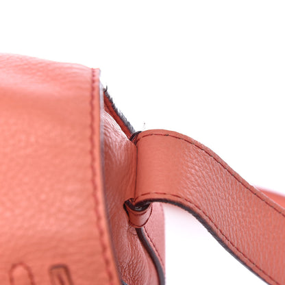 Chloe Grained Calfskin Medium Marcie Saddle Bag Coral Pop 14 of 14