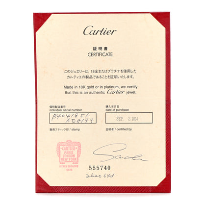 Cartier Platinum 5.5mm LOVE Ring 51 5.75 7 of 7