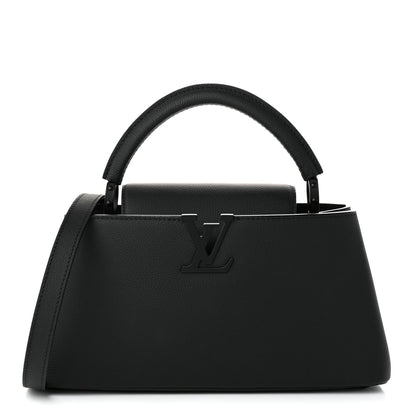 Louis Vuitton Taurillon Capucines East West MM Matte Black 1 of 9