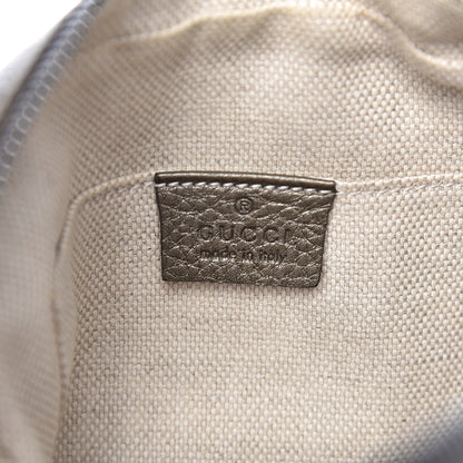 Gucci Metallic Pebbled Calfskin Small Soho Disco Bag Sasso 8 of 10
