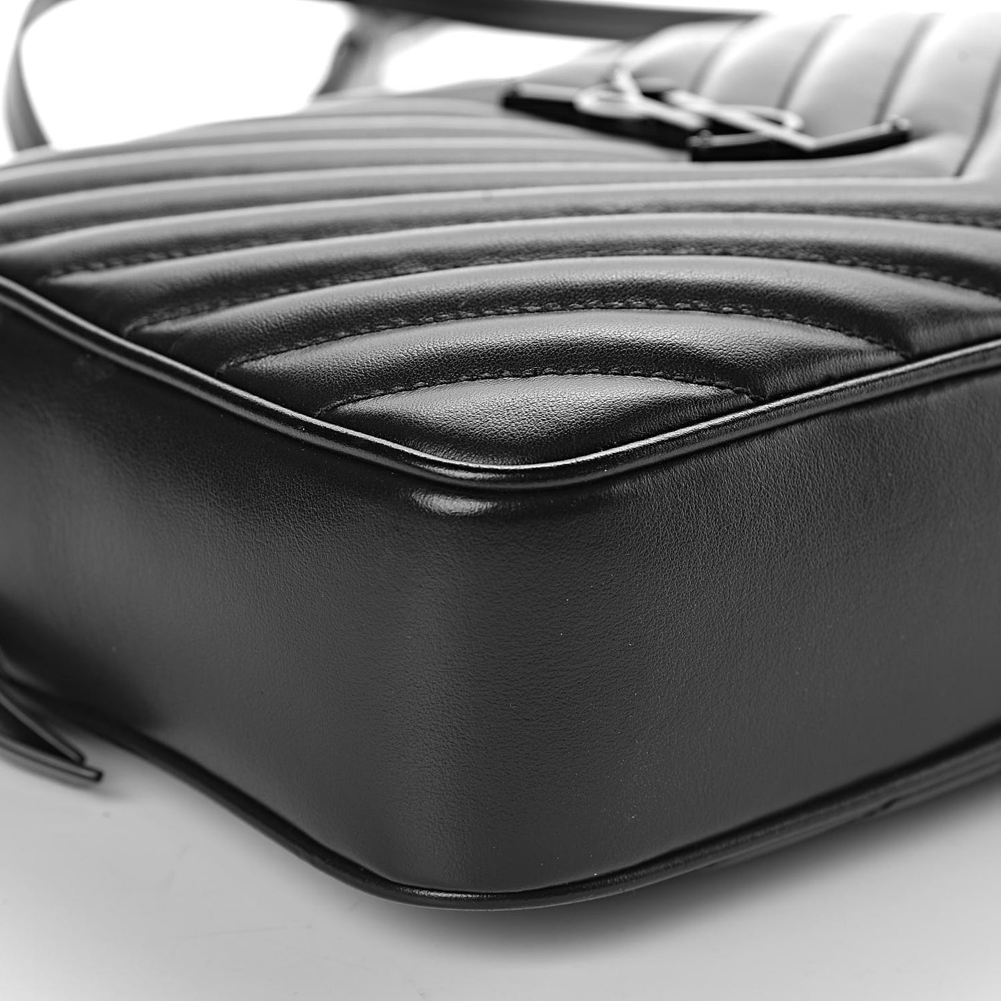 Calfskin Matelasse Monogram Lou Camera Bag Black