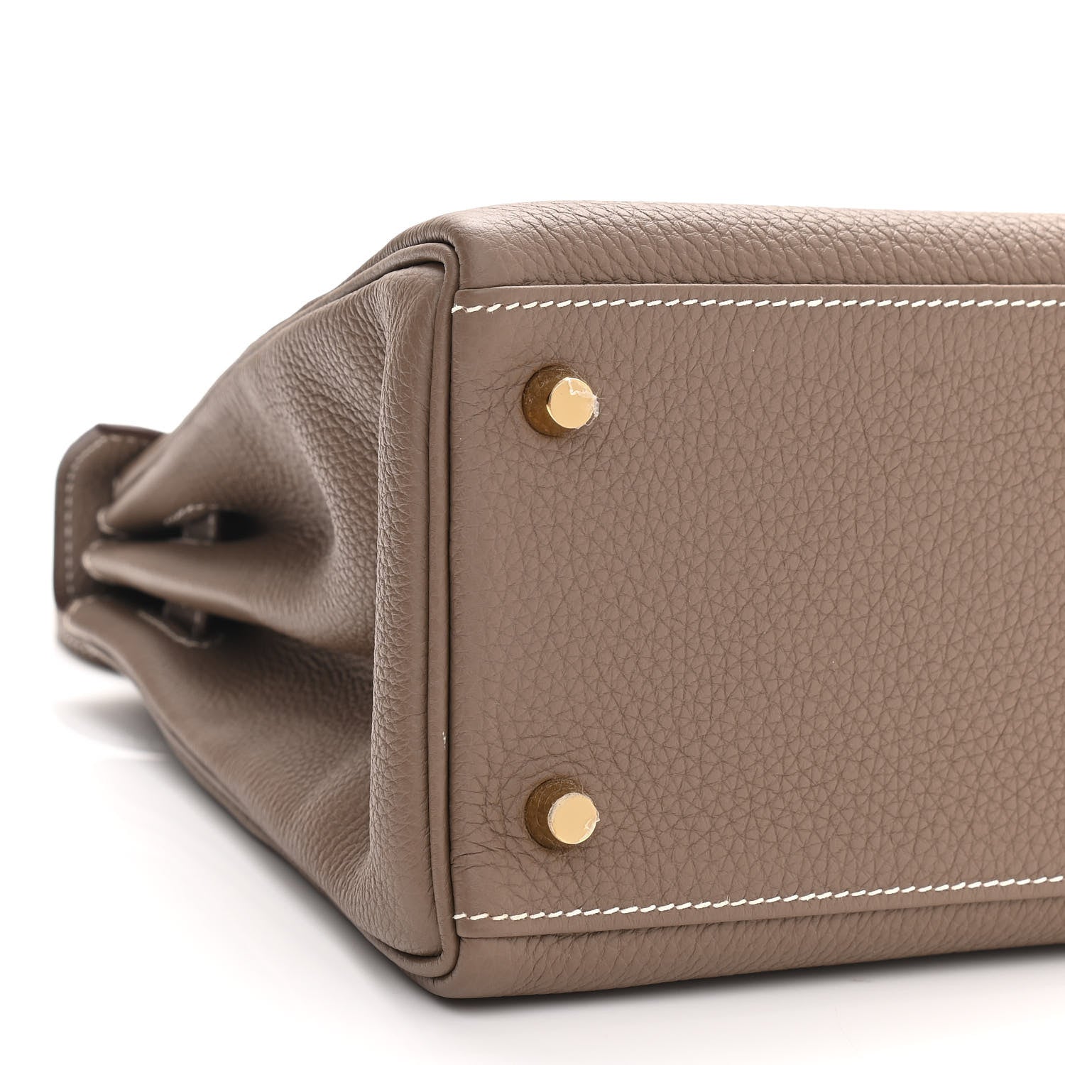 Hermes Togo Kelly Retourne 28 Etoupe 9 of 11