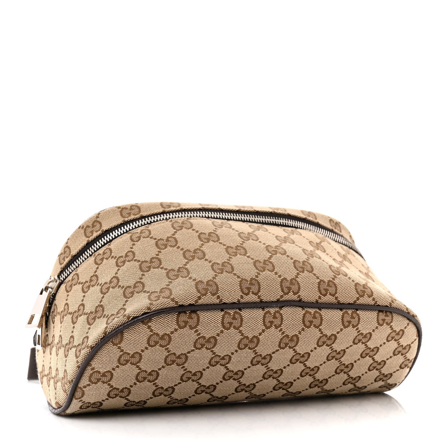 Monogram Dollar Calfskin Waist Pouch Beige Ebony Testa di Moro Marrone Scuro
