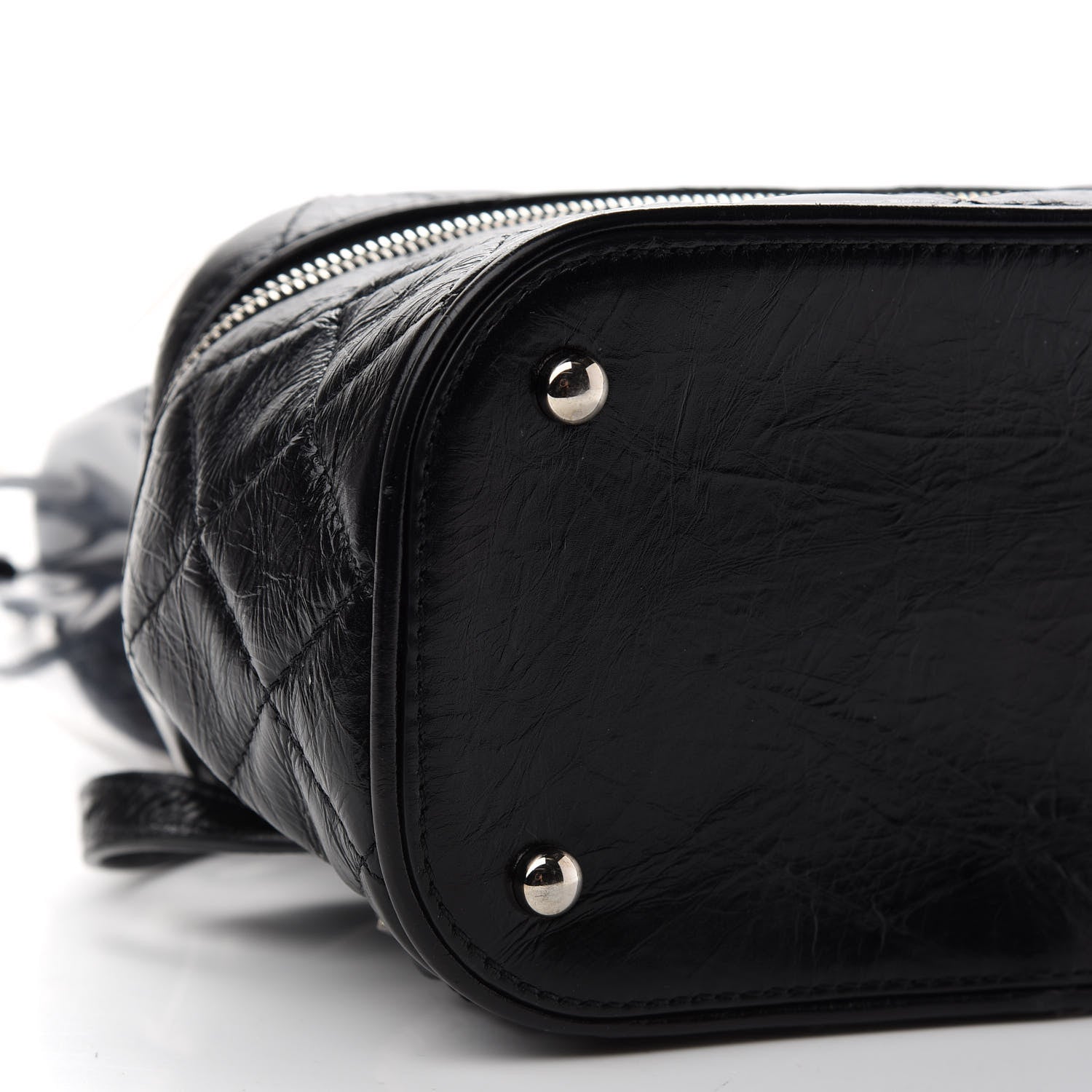 Chanel Crumpled Calfskin PVC Quilted Backpack Black 8 of 9