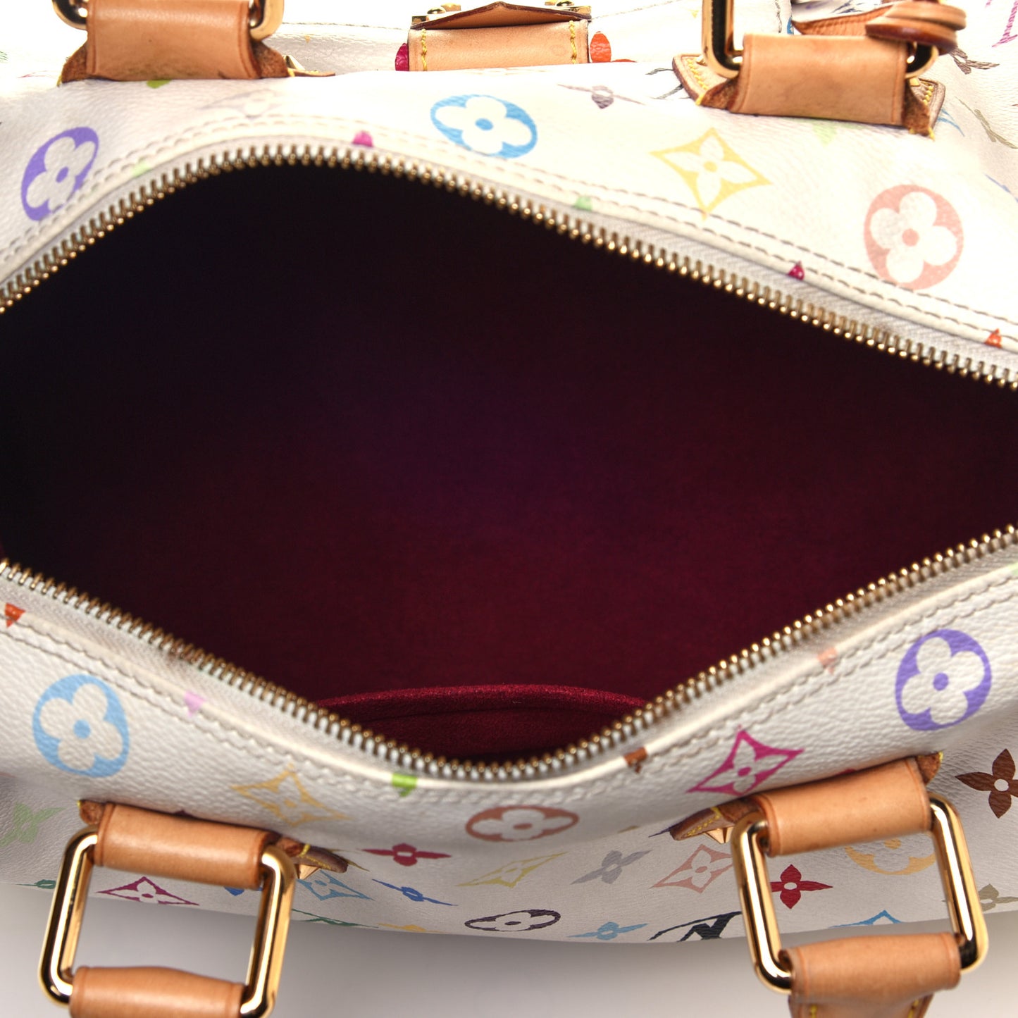 Monogram Multicolor Speedy 30 White