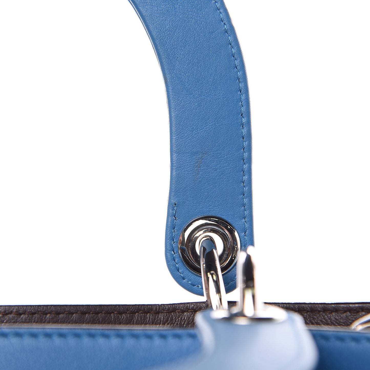 Smooth Calfskin Medium Diorissimo Tote Blue