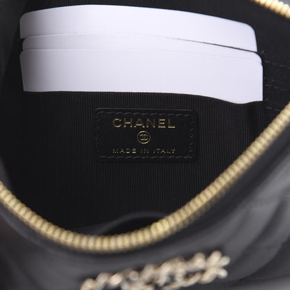 Chanel Caviar Quilted Small French New Wave CC Pouch Black 6 of 7
