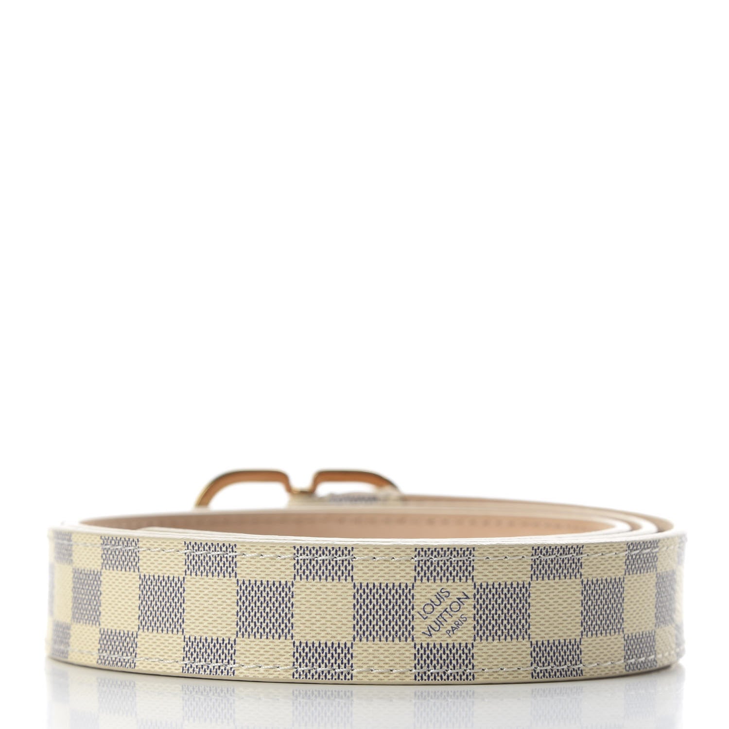 Louis Vuitton Damier Azur 25mm Mini Belt 85 34 2 of 7