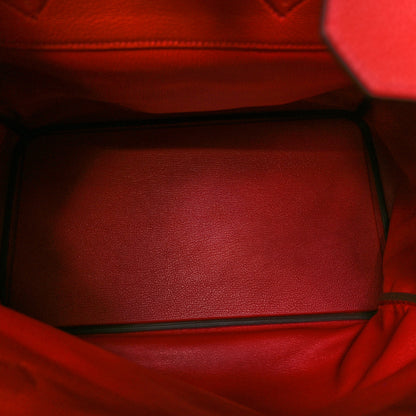 Hermes Togo HAC Birkin 40  Rouge Casaque 4 of 11