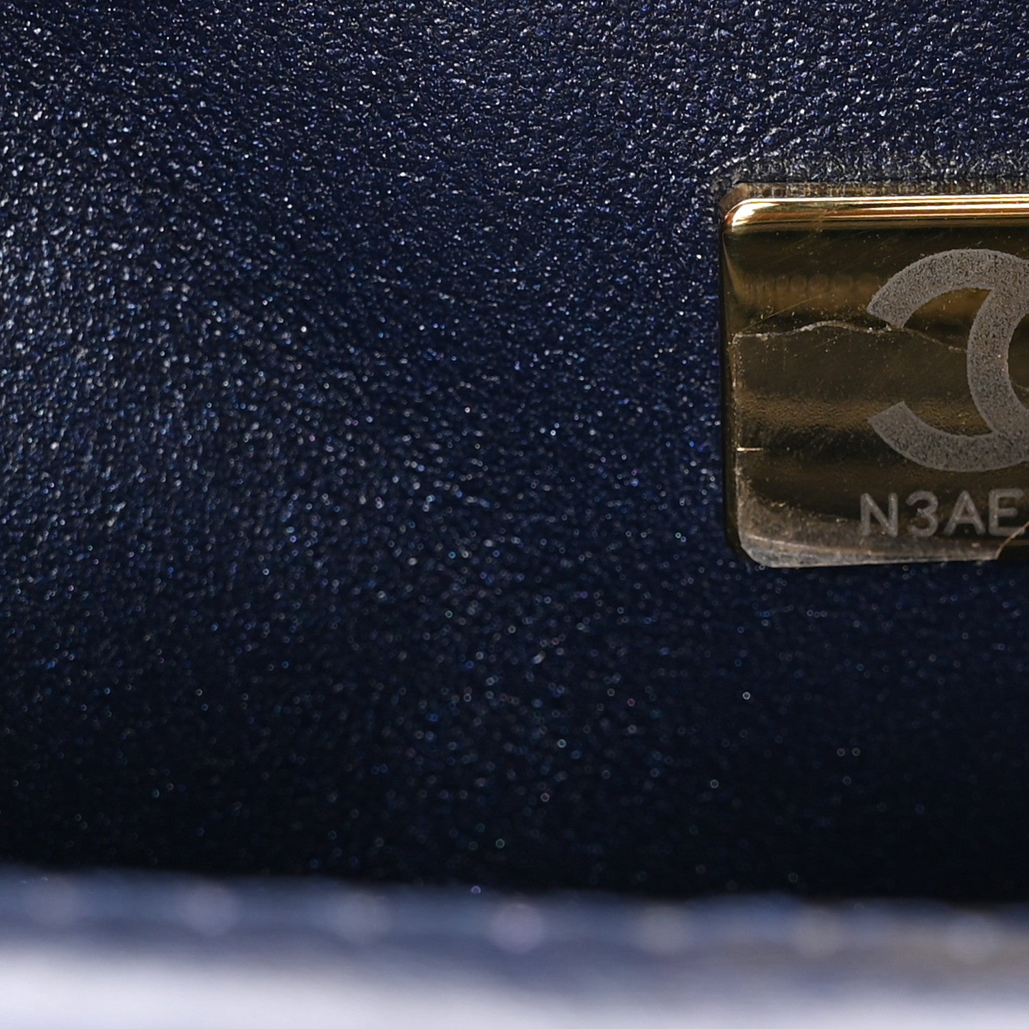 Chanel Iridescent Aged Calfskin Quilted 2.55 Reissue Mini Flap Navy 7 of 11