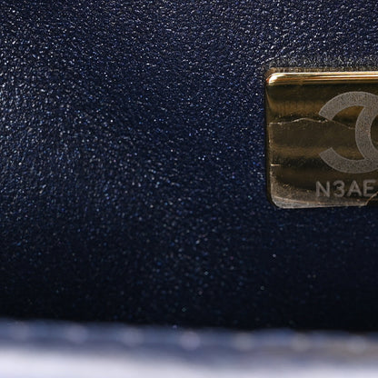 Chanel Iridescent Aged Calfskin Quilted 2.55 Reissue Mini Flap Navy 7 of 11