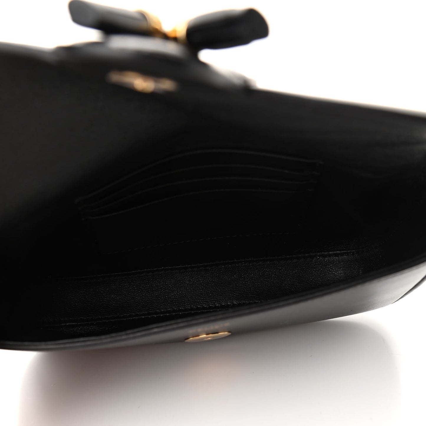 Smooth Calfskin Tassel Belt Bag Black