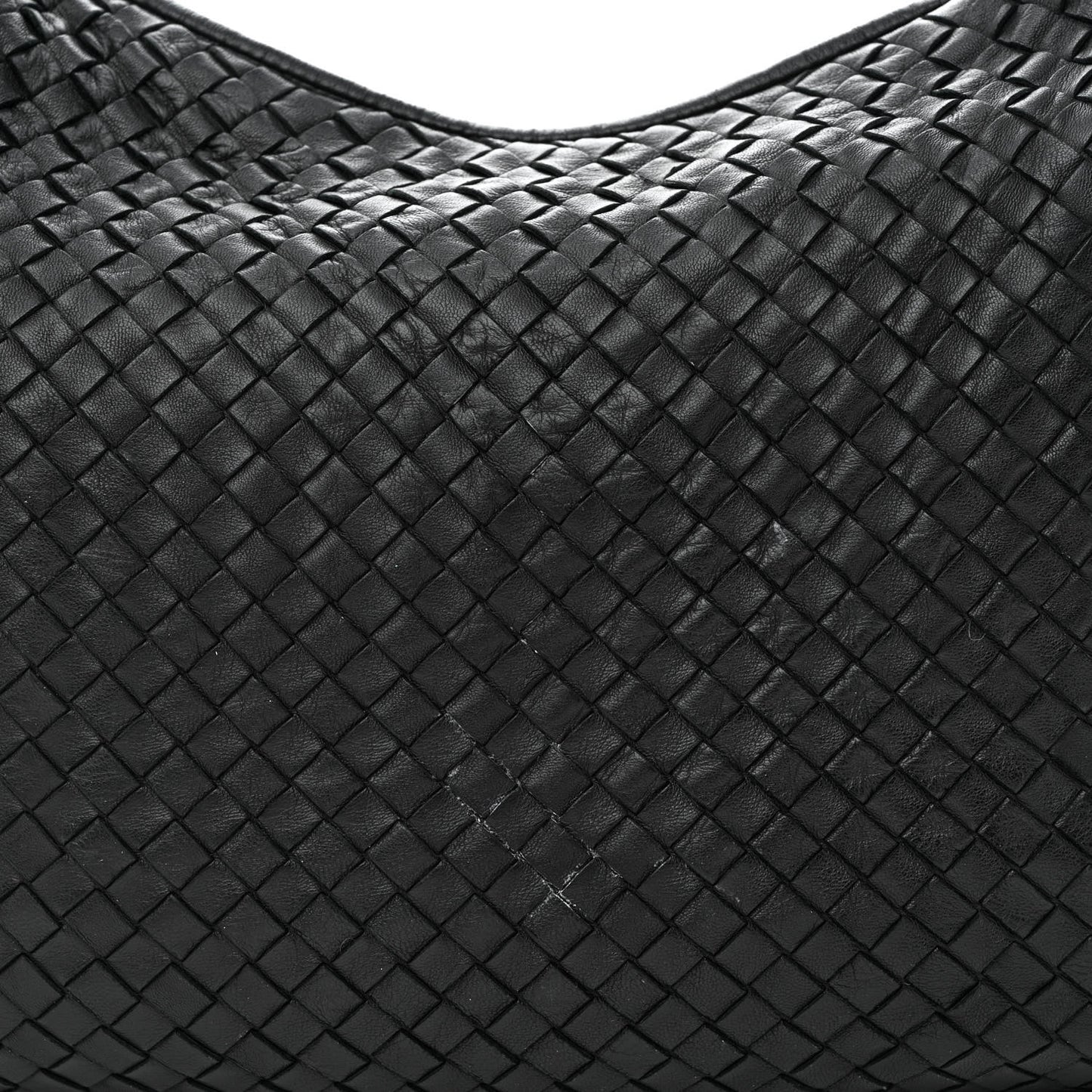 Nappa Intrecciato Large Veneta Hobo Black