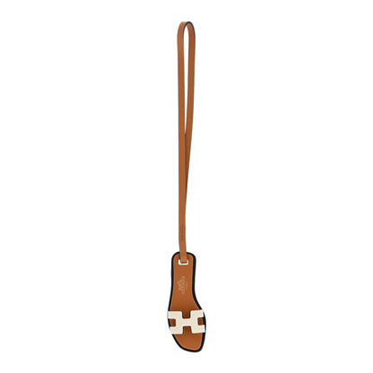 Hermes Epsom Butler Calfskin Hunter Oran Nano Bag Charm Nata 1 of 4