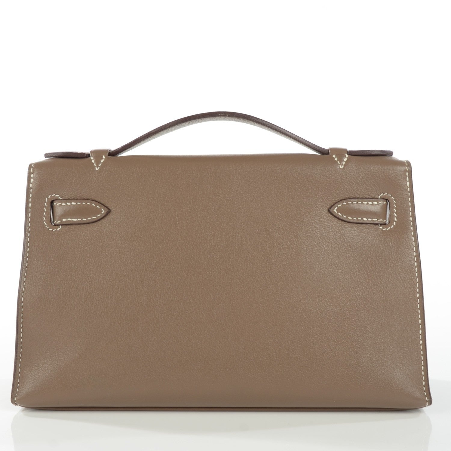 Hermes Swift Kelly Pochette Clutch Etoupe 4 of 18