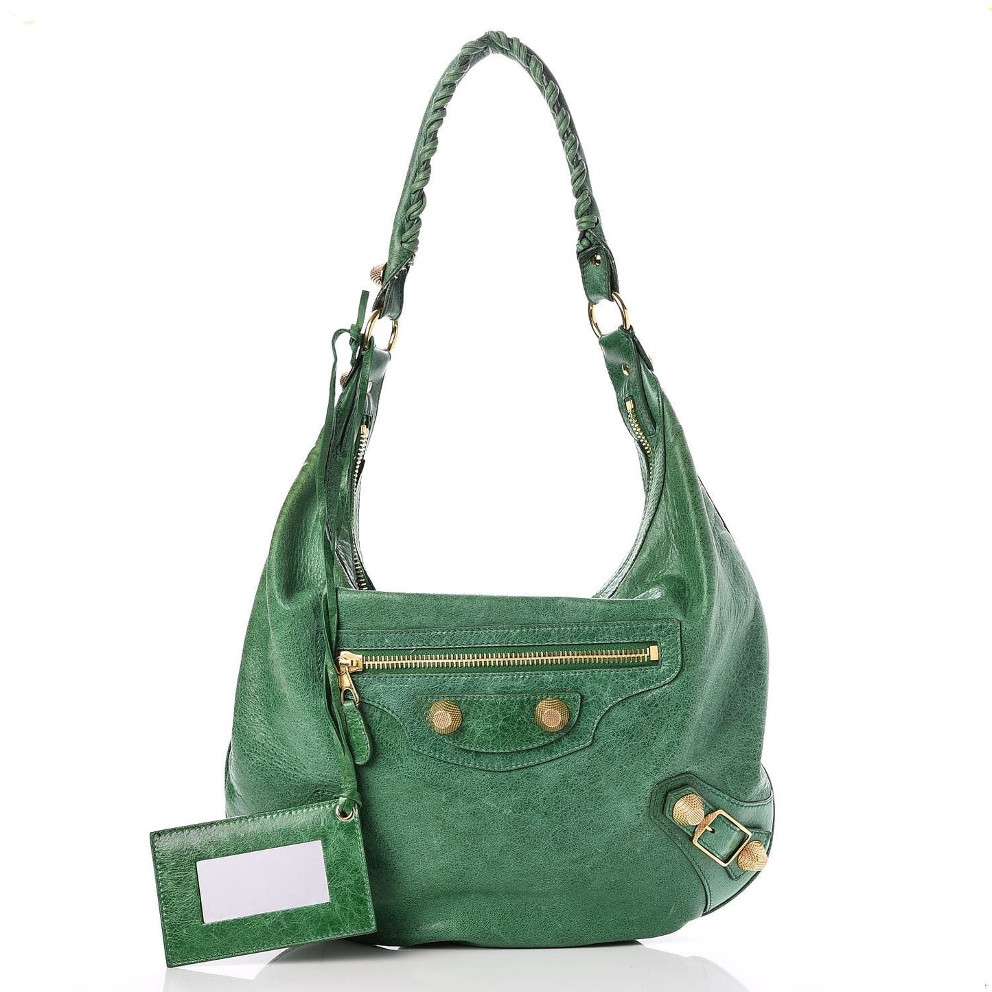 Chevre Giant 21 Gold Hardware Hobo Vert Gazon