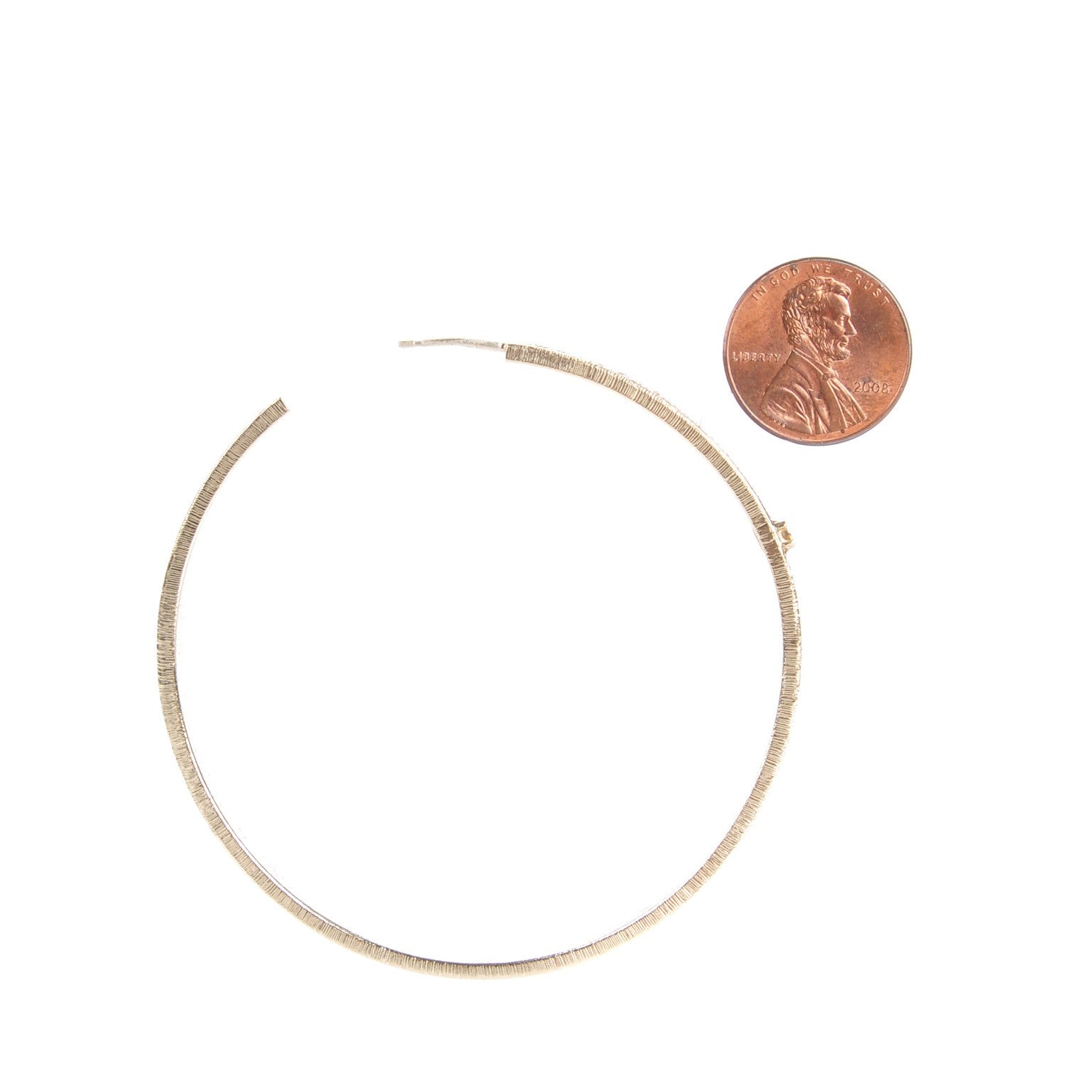 Chanel Crystal CC Hoop Earrings Pale Pink Gold 2 of 5