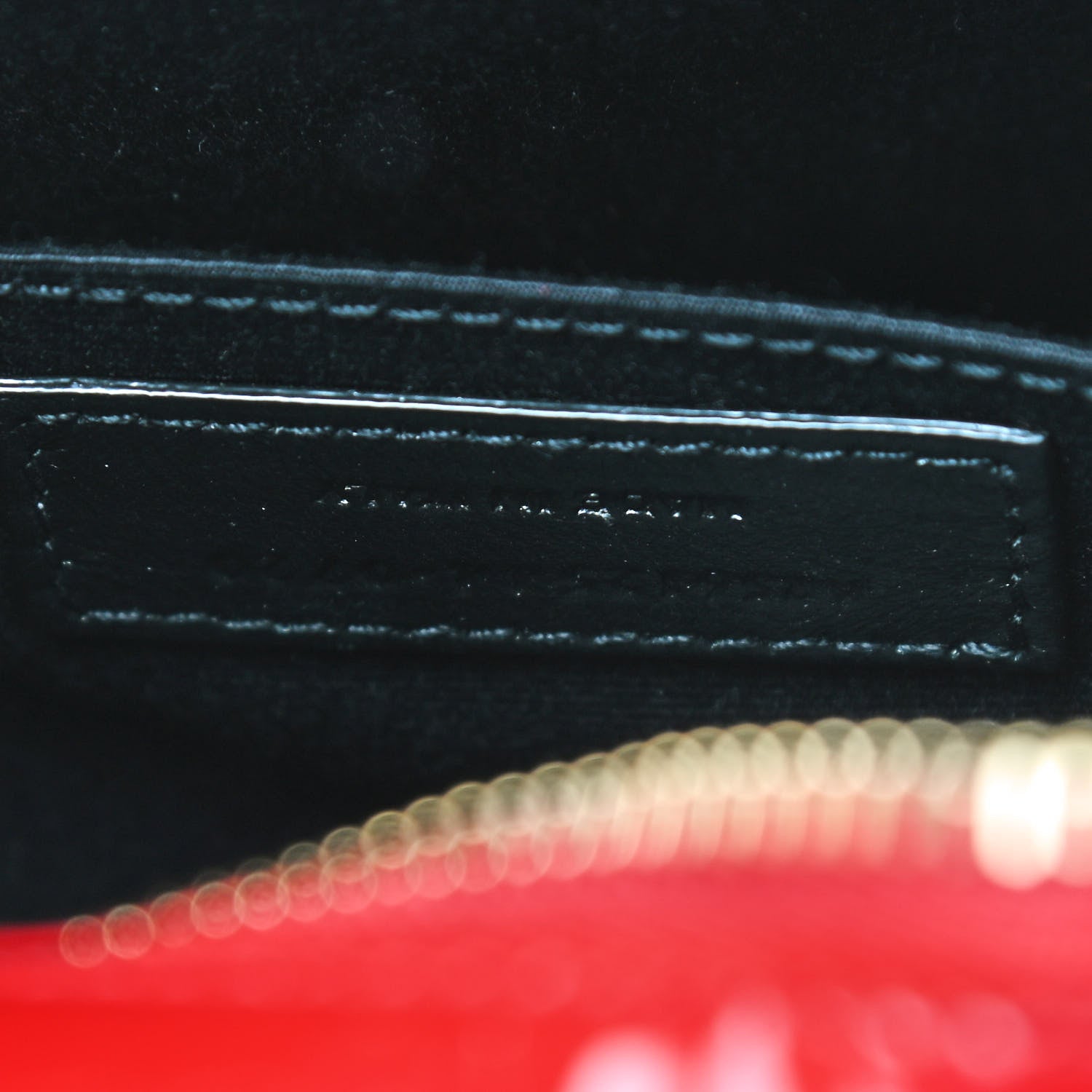 Saint Laurent Patent Calfskin Matelasse Monogram Lou Camera Bag Red 9 of 10