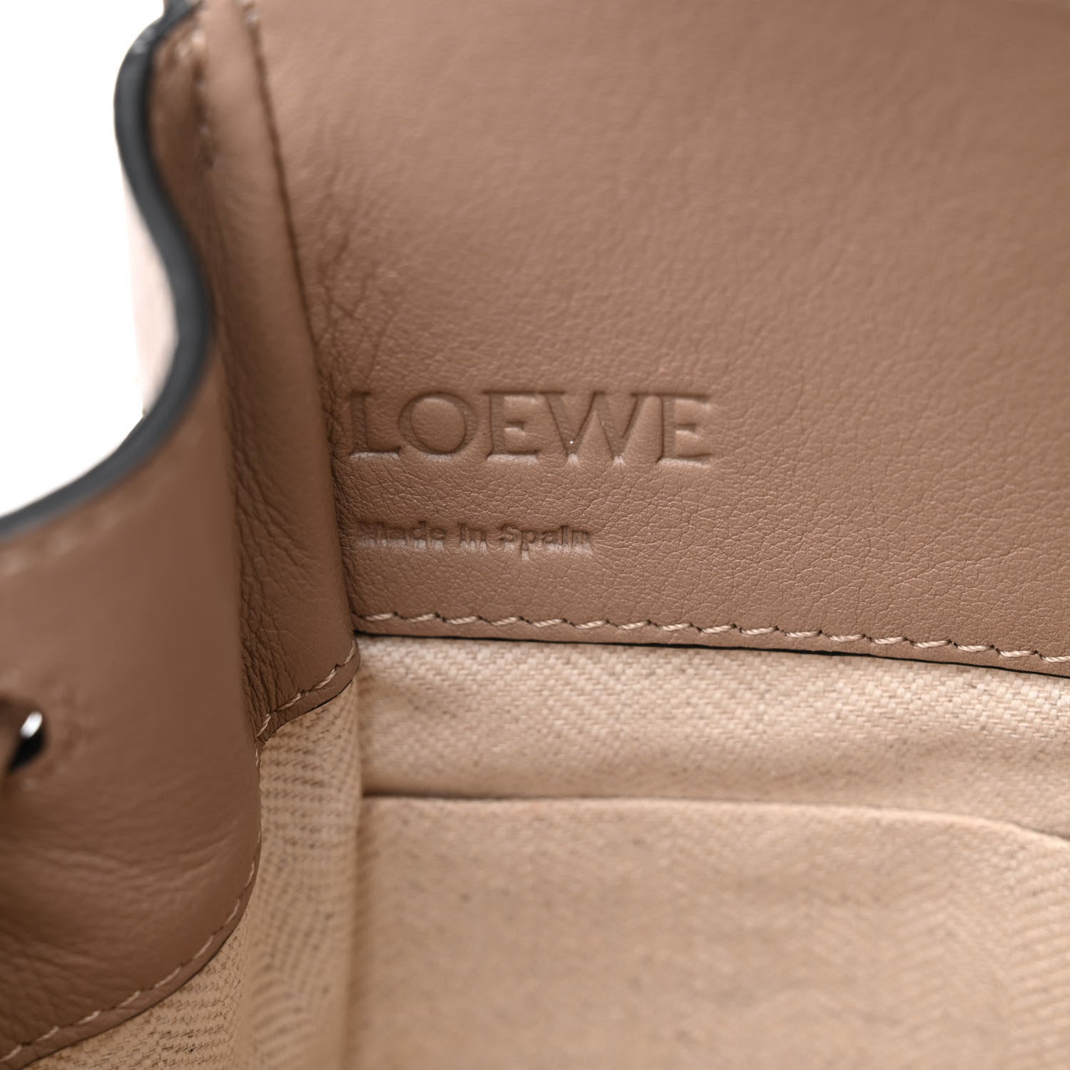 Loewe Calfskin Mini Hammock Shoulder Bag Light Oat 6 of 11