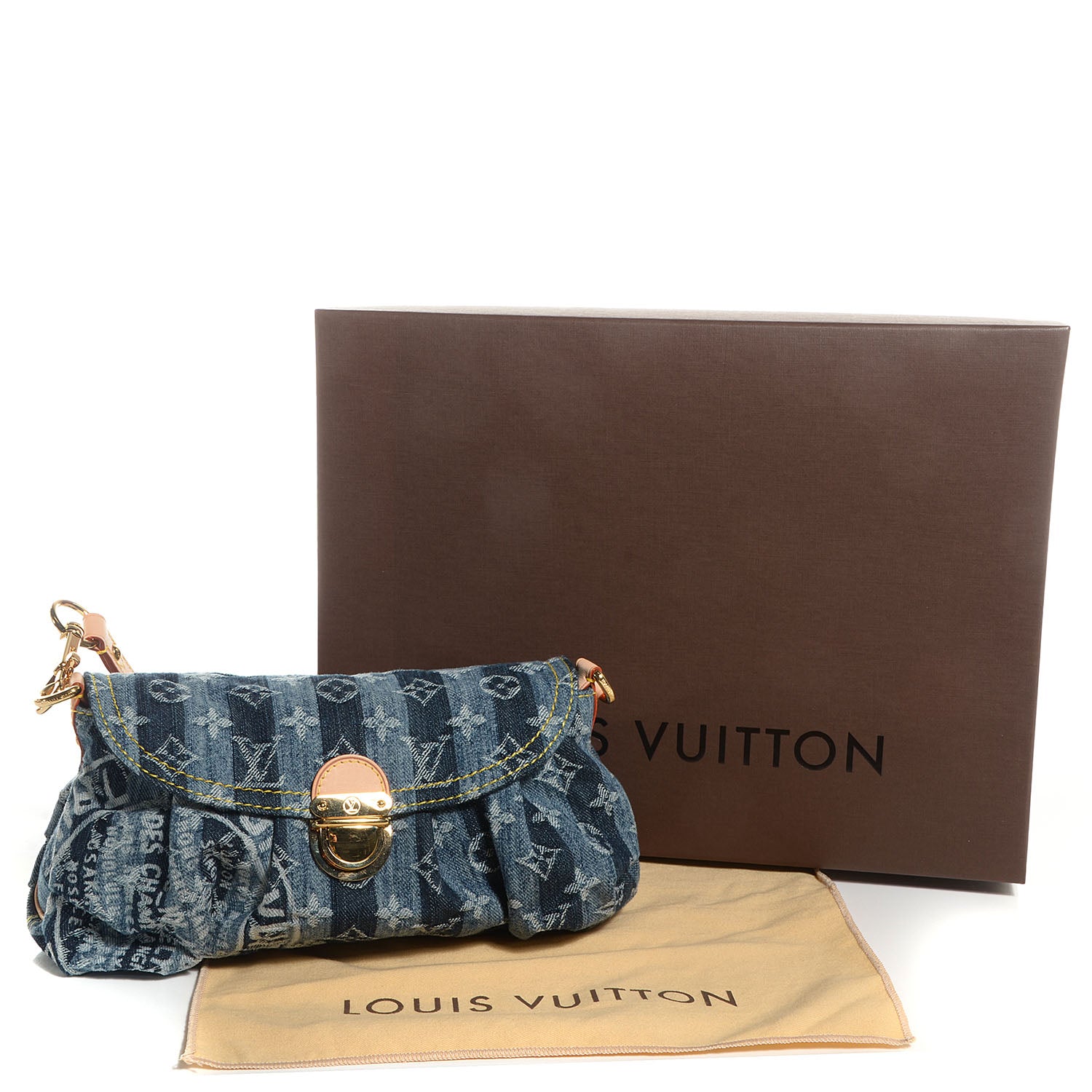 Louis Vuitton Denim Raye Mini Pleaty 5 of 8