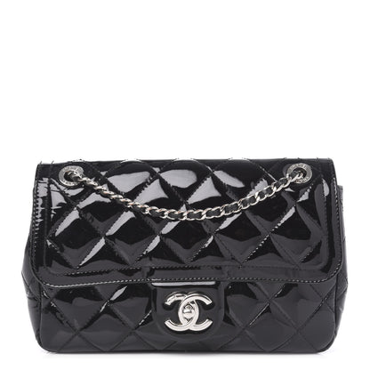 Chanel Patent Quilted Small Coco Shine Flap Black 1 of 10