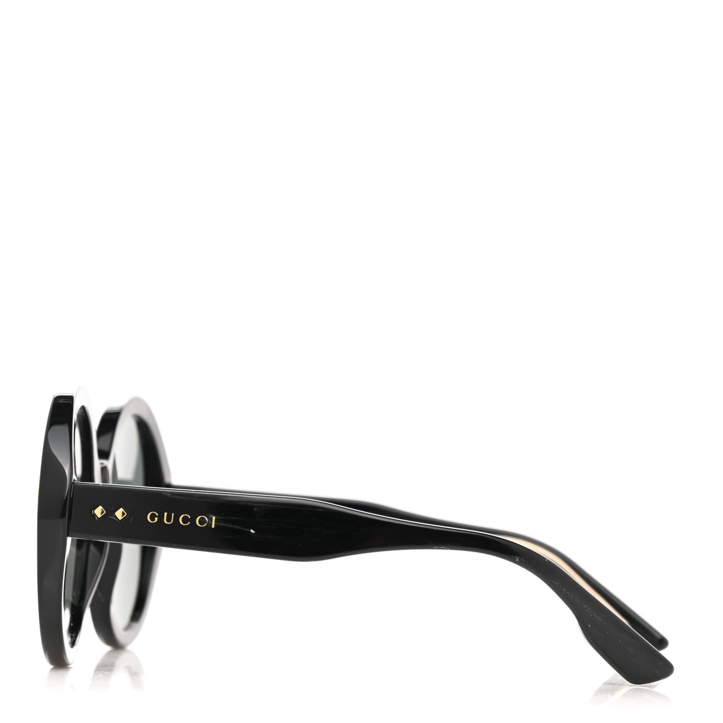 Acetate Round Sunglasses GG1081S Black