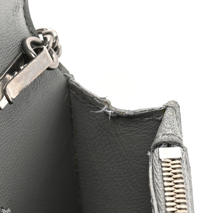 Balenciaga Sparkling Fabric XS Hourglass Wallet On Chain Silver 12 of 15