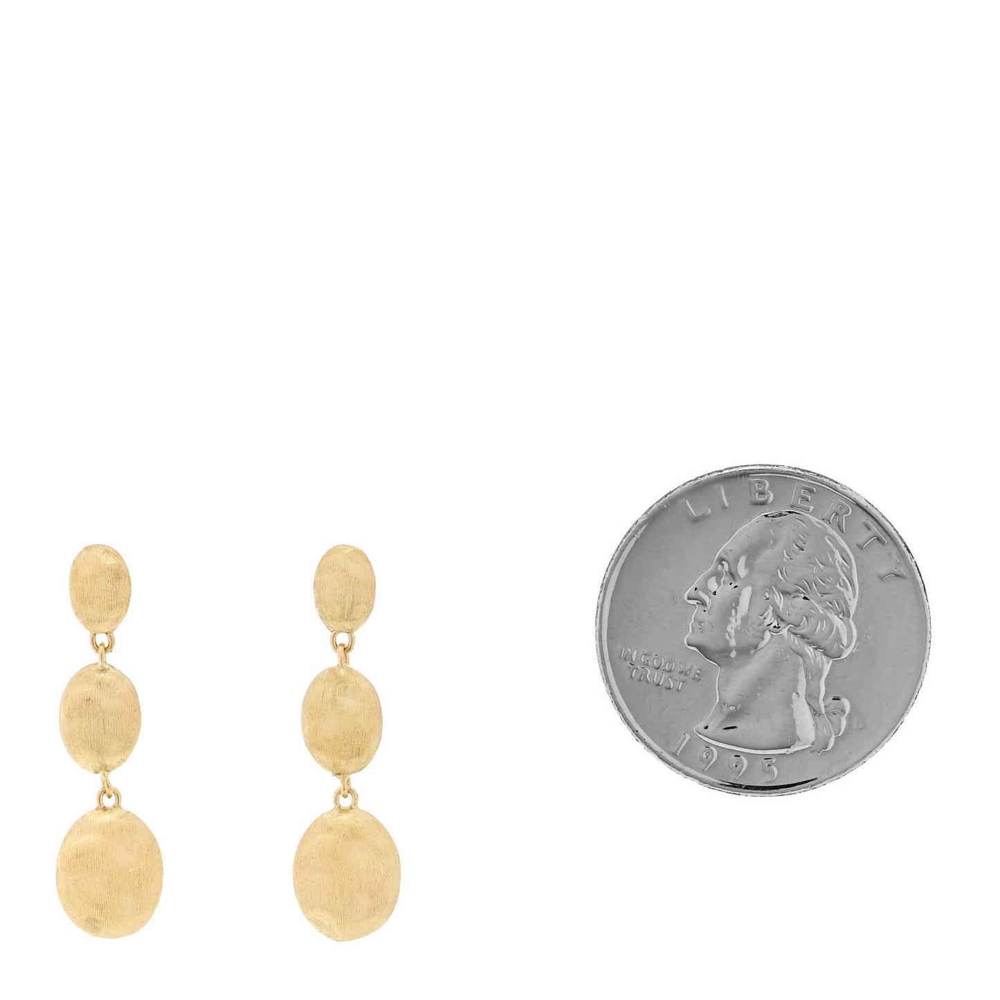 18K Yellow Gold Siviglia Triple Drop Earrings