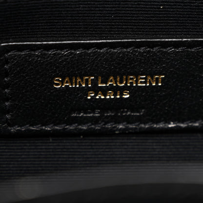 Saint Laurent Raffia Calfskin Monogram Medium Niki Chain Satchel Natural 6 of 11