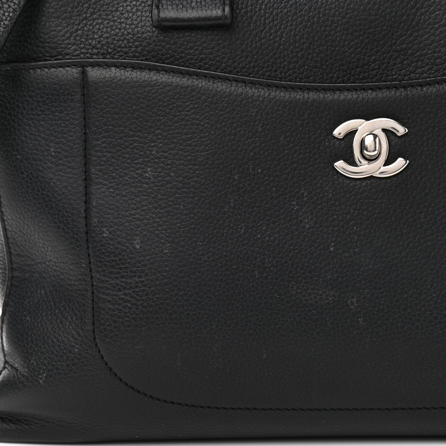 Chanel Grained Calfskin Small Neo Executive Shopper Tote Black 11 of 17
