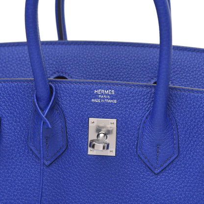 Hermes Togo Verso Birkin 25 Bleu Royal Capucine 7 of 10
