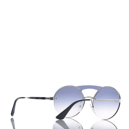 Prada Round Gradient Sunglasses SPR 65T Blue 4 of 8