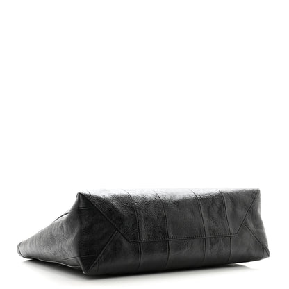 Balenciaga Agneau Arena Large Barbes Z Pouch with Handle Black 4 of 10