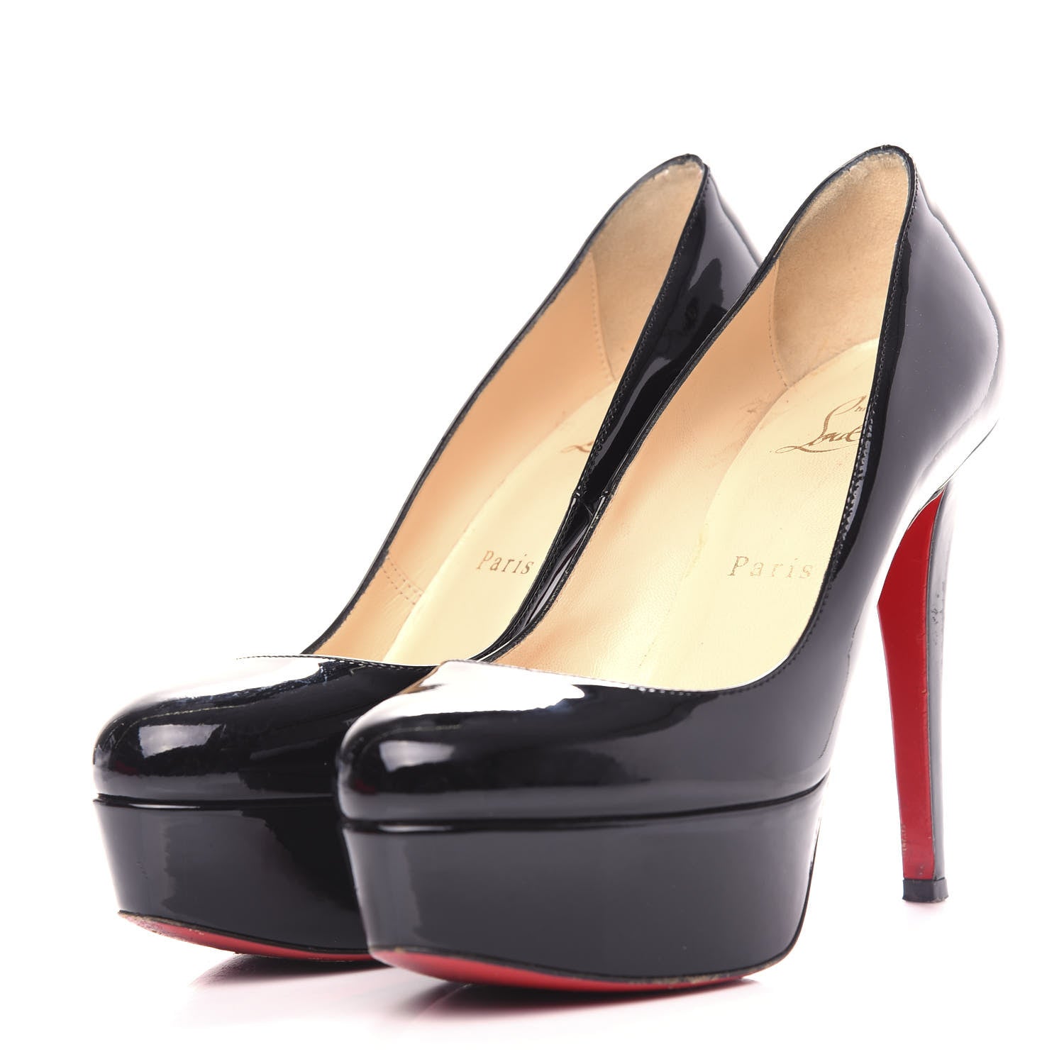 Christian Louboutin Patent Bianca 120 Pumps 35 Black 3 of 9
