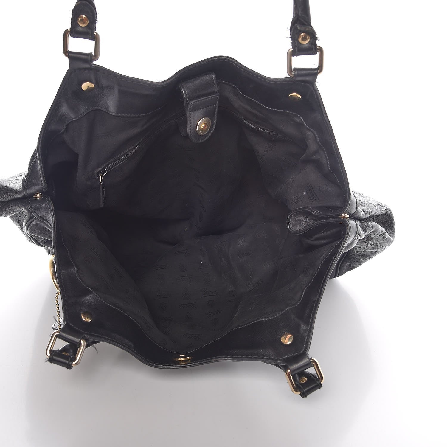 Gucci Guccissima Large Sukey Tote Black 5 of 15