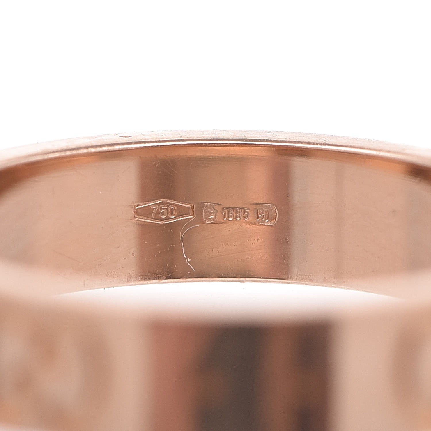 Gucci 18K Rose Gold 4mm Icon Band Ring 49.3 4.5 5 of 5