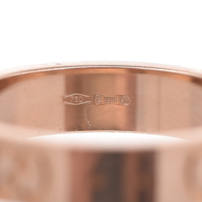 Gucci 18K Rose Gold 4mm Icon Band Ring 49.3 4.5 5 of 5