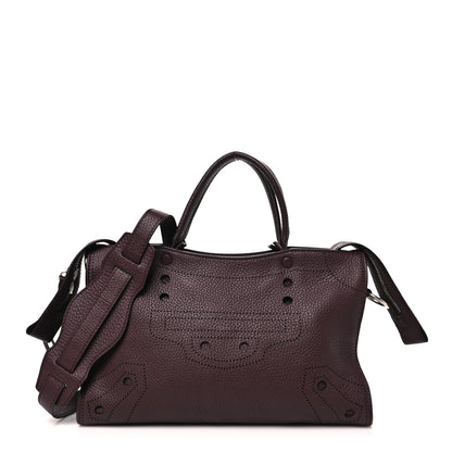 Balenciaga Veau Grana Perforated Blackout Hardware S City Rouge Acajou 1 of 11