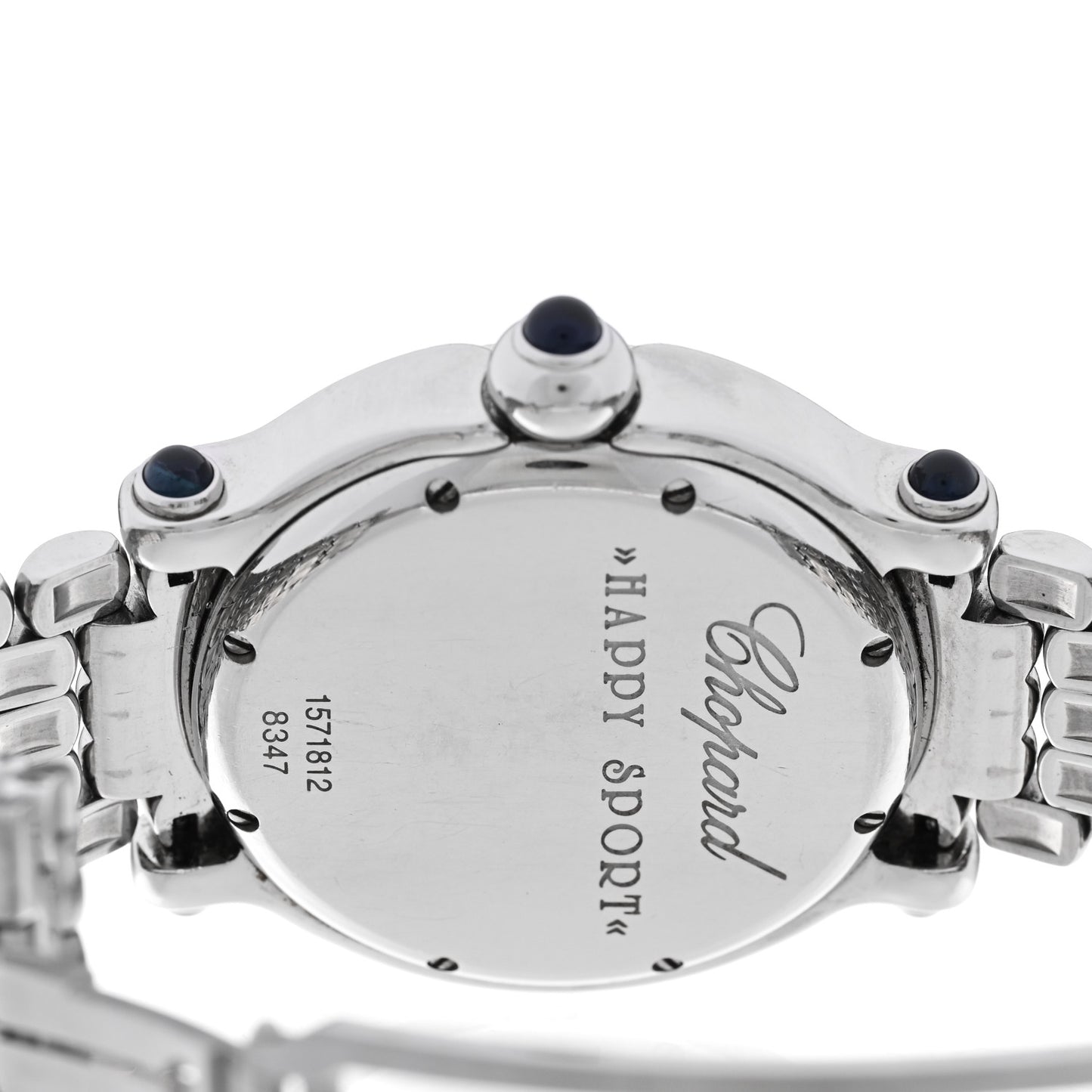 Stainless Steel 5 Diamond 38mm Happy Sport Quartz Watch