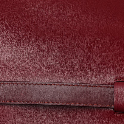 Celine Box Calfskin Small Classic Box Flap Bag Burgundy 13 of 18
