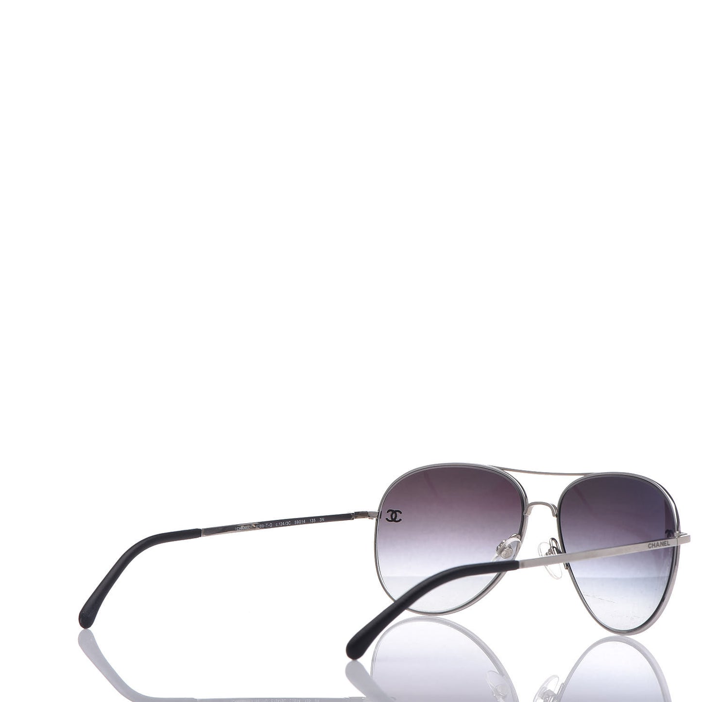 Metal Aviator CC Sunglasses 4189 T-Q Silver
